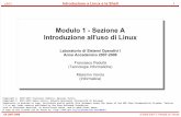 Modulo 1 - Sezione A Introduzione all'uso di Linuxtwiki.di.uniroma1.it/pub/Lab_so_1/AL/DidatticaLSO10708/IntroLinux... · si basa sull'utilizzo di icone e pannelli grafici per l'inserimento