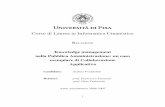 Corso di Laurea in Informatica Umanisticaandreafreddolini.name/download/Knowledge.pdf1.1 Il Centro Nazionale per l'Informatica nella Pubblica Amministrazione (CNIPA) 1.2 Software riusabile
