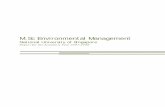 M.Sc Environmental Management - National University of ... Report 2007 2008.pdf · M.Sc. Environmental Management 1. Introduction The Master of Science (Environmental Management),