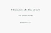 Introduzione alle Basi di Dati - dmi.unict.it ggiuffrida/LM/Basi di Dati -   Materialedidattico Slidesdelcorso