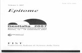 ISSN 1972-1552 Volume 2, 2007 Epitome Geoitalia 2007 Sesto ... · an earth block slide, characterized by a terrace translating and descending not ... Ambiente e Territorio, Facoltà