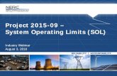 Project 2015-09 – System Operating Limits (SOL) 201509 Establish and Communicate... · “’SOL Exceedances.” Do you believe the proposed revisions to the definition of SOL (and