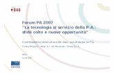 Forum PA 2007 “La tecnologia al servizio della P.A.: sfide ...archive.forumpa.it/forumpa2007/convegni/relazioni/1634_tiziana_all... · Sistemi di gestione del personale Controllo