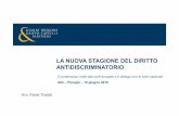 LA NUOVA STAGIONE DEL DIRITTO …convegnoagi2018.it/pdf/2016/WS/WS-N-3-16-30-Tradati...NELLA LEGISLAZIONE E GIURISPRUDENZA ITALIANA (III) Tendenziale equiparazione fra licenziamento