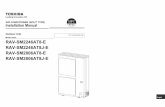 RAV-SM2246AT8J-E RAV-SM2806AT8-E RAV-SM2806AT8J-E · –1– Original instruction Regulation of harmonic current ADOPTION OF R410A REFRIGERANT This Air Conditioner has adopted a refrigerant