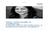 NHS staff health & wellbeing: CQUIN 2017-19 Indicator 1 ... · Wellbeing CQUIN, provides clarification on the criteria set out in the indicator specifications for the 2017-19 Health