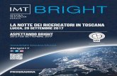 LUCCA, 29 SETTEMBRE 2017 - Bright Toscana · In collaborazione con Comune di Lucca e Camera di Commercio di Lucca ... Piazza Sant’Agostino ... (cantante e noto volto di Videomusic