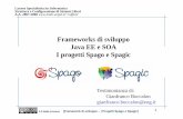 Frameworks di sviluppo Java EE e SOA I progetti …ruffatti/docs/2008_10_Framework_J2EE...Consente lo sviluppo di applicazioni Web, l’integrazione con infrastrutture esistenti e