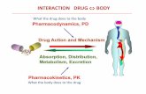 INTERACTION DRUG BODY · ED50: the drug dose producing 50% of a maximal effect; or alternatively the dose ... The lower the EC50, the higher the drug potency (less drug to
