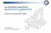 La direttiva macchine da 98/37/CE a 2006/42/CE · fabbricazione di articoli pirotecnici ed i blocchi logici per comando di avviamento a due mani. La direttiva macchine 2006/42/CE.