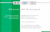 D S E - Home: Università Ca' Foscari Venezia · valutazione nei processi di governo delle imprese no profit ... mission dell’impresa sociale, ... metodologico, ricorrendo all’approccio