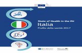 State of Health in the EU Italia – Profilo della sanità 2017 · Le principali cause di morte sono ancora le malattie cardiovascolari e i tumori Nel 2014, quasi due terzi dei decessi