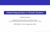 Orbital Magnetization in Periodic Systems - Crystal · Orbital Magnetization in Periodic Systems Raffaele Resta Dipartimento di Fisica Teorica, Università di Trieste, and CNR-INFM