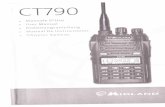 Midland CT 790 - radiomanual.info · Funzione di emergenza SOS Passo di canalizzazione selezionabile 25kHz/12,5 kHz Visualizzazione opzionale nel display del no del canale, no del