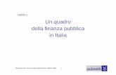 Capitolo II. Un quadro della finanza pubblica in Italia finanza pubblica in... · Bosi (a cura di), Corso di scienza delle finanze, il Mulino, 2006 1 Capitolo II. ... 15 20 25 30
