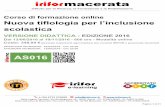 Nuova tiflologia per l’inclusione scolastica - iriformc.it · Istituto per la Ricerca, la Formazione e la Riabilitazione ... Modulo 11 Enti per la documentazione tiflologica ...