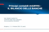 Principi contabili IAS/IFRS : IL BILANCIO DELLE BANCHE°parte_3 e... · • Renzo Parisotto 3 Le istruzioni applicative della Banca d’Italia (ex art. 9 D.lgs 38/2005) La circolare