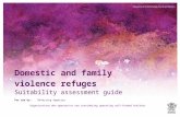 DFV self-funded refuges - Suitability assessment guide  · Web viewThe suitability assessment guide is designed to assist referring agencies to determine the extent to which a self-funded