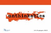 Unthinkables-Making Things Happen - Homepage - … chiave del successo di una start-up è inventarsi ogni giorno un Golia da sconfiggere, avendo in tasca un progetto concreto. Avere