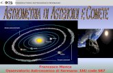Osservatorio Astronomico Sormano - galileierba.gov.it · -le orbite che i pianeti descrivono sono delle ellissi e il Sole occupa uno dei fuochi-le aree descritte dai vettori Sole-pianeta