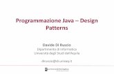 Programmazione Java Design Patterns - di.univaq.it · •Potrebbero descrivere classi o strutture di oggetti che sono sintomatiche di un design ... (slide in Java) »Usi conosciuti