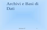 Archivi e Basi di Dati - Dipartimento di Matematica e ...users.dimi.uniud.it/~ .Basi di dati relazionali