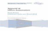 Dispensa Office 2010 (WORD) - labeconomia.unisa.it · µ v ] ] K ( ( ] µ } u ] } v ~W / t o } } µ ...