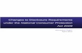 Australian Bankers' Association - Submission to Changes to ... · Discussion Paper April 2013 Changes to Disclosure Requirements under the National Consumer Protection Act 2009 Changes