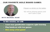 OUR FAVORITE AGILE BOARD GAMES - scrumalliance.org · OUR FAVORITE AGILE BOARD GAMES WITH MICHAEL BODÉ • Learn how gamification supports agile learning • Play hands-on with two
