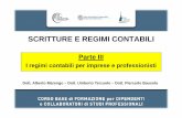 SCRITTURE E REGIMI Regimi...  2018-05-03  Regime ordinario â€“ Obbligo in base allâ€™ammontare