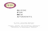 A guide for new students - labs.ece.uw.edu  · Web viewYour final report should be written in Microsoft Word according to the SEAL template. ... spa, Jacuzzi, sauna, and fitness