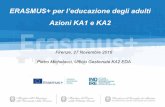 Azioni KA1 e KA2 - erasmusplus.it · Investimenti sostenibili, qualità ed efficienza . ... - Organizzazione di Eventi Moltiplicatori - Condivisione di pratiche, idee e metodi - Rafforzamento
