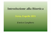Introduzione alla Bioetica - WebDiocesi · • Consulenza di etica clinica svolta presso i reparti del Policlinico Universitario “A. Gemelli” e per utenti esterni. I primi venti