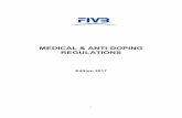 MEDICAL & ANTI-DOPING REGULATIONS · 4 A. Anti-Doping Rules INTRODUCTION Preface The FIVB Board of Administration held on 29 October 2014 in Cagliari, Italy accepted the revised World