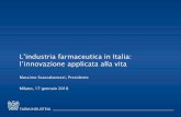 L’industria farmaceutica in Italia: l’innovazione ...users.unimi.it/gazzalab/wordpress/wp-content/uploads/2018/01/... · 30 anni fa non arrivavano a 1 su 3 (l’83% di questo