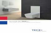 Terminale WC TECElux · telaio di montaggio e dalla ... Il risciacquo può essere azionato manualmente ... (C). A Modulo WC TECElux TECElux 100 codice 9.600.100