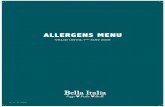 201901 Bella Italia Allergen Menu MASTER V2 · allergens menu VALID UNTIL ... Risotto Funghi Risotto Capesante LIGHTER DISHES Spiralised Veg Pasta Gamberoni Spiralised Veg Pasta Lenticchie