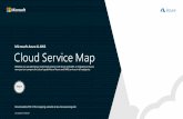 Microsoft Azure & AWS Cloud Service Map · Elasticsearch Service CloudSearch Athena Machine Learning SageMaker Power BI Power BI Embedded Marketplace—Elasticsearch Search Data Catalog