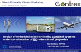 Design of embedded mixed-criticality CONTRol systems under ... · © 2013-2016 CONTREX consortium (Design of embedded mixed-criticality CONTRol systems under consideration of EXtra-functional