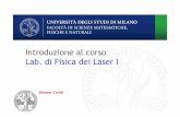 Introduzione al corso Lab. di Fisica dei Laser Iusers.unimi.it/aqm/wp-content/uploads/Lab-Laser-Introduzione-2017.pdf · Rivelatore di onde gravitazionali VIRGO (vicino a Pisa) ...