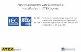 Het inspecteren van elektrische installaties in ATEX … in ATEX zones Ex 007 – Visuele ennauwkeurige inspectie van elektrische installaties in EX gebieden Ex 008 – Nauwkeurige