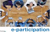 e-participation - [MIDES] Forges - Gestionale ForumPAforges.forumpa.it/assets/Speeches/21513/04_forumpa_eparticipation... · è un mezzo e un’opportunità per farlo con l’aiuto