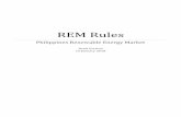 REM Rules - DOE · 1 Chapter 1 Introduction 1.1 OVERVIEW 1.1.1About the REM Rules 1.1.1.1 This document shall be known as the Renewable Energy Market Rules (“REM Rules”) and also