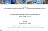 Il processo di implementazione italiano della rete TEN-T · a quelli marittimi tra il corridoio ... Misure per la semplificazione e la velocizzazione delle procedure, dei controlli