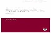 Reviews, Reputation, and Revenue: The Case of Yelp Files/12-016_a7e4a5a2-03f9... · Reviews, Reputation, and Revenue: The Case of Yelp.com Michael Luca† Abstract Do online consumer