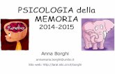 PSICOLOGIA della MEMORIA - LARALlaral.istc.cnr.it/borghi/corso14-15-6-memoria-stranememorie.pdf · Memoria prospettica: la memoria del futuro. Memoria di intenzioni: ricordare ciò