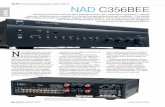 HI-FI Wzmacniacze zintegrowane NAD C356BEE · HI-FI Wzmacniacze zintegrowane 3200–3300 zł TEST 24 czerwiec 2013 NAD C356BEE Dzisiaj sprzęt audio musi nie tylko brzmieć dobrze,