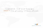 Talent Shortage Survey Risultati - · PDF fileRECLUTAMENTO DOVUTE ALLA CARENZA DI TALENTI DISPONIBILI FIGURA 3 DIFFICOLTà DI RECLUTAMENTO PER PAESE. 2011 Talent Shortage Survey Risultati