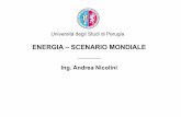 Ing. Andrea Nicolini - ciriaf.it · popolazione mondiale) non ha ancora accesso ai servizi energetici (es. energia elettrica) L’energia destinata alle città trasformerà l’uso