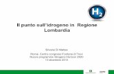 Il punto sull’idrogeno in Regione Lombardia · • Pianificazione: Programma Sviluppo vettore idrogeno 2007-2010 ... Le Panda percorrono 114 km con 1 kg di H2 (33,3 kWh/kg) mentre